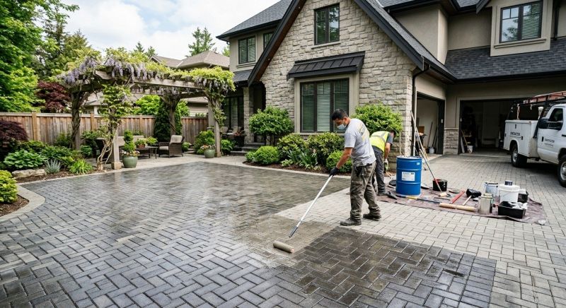Concrete Walkway Sealing in Renton, WA