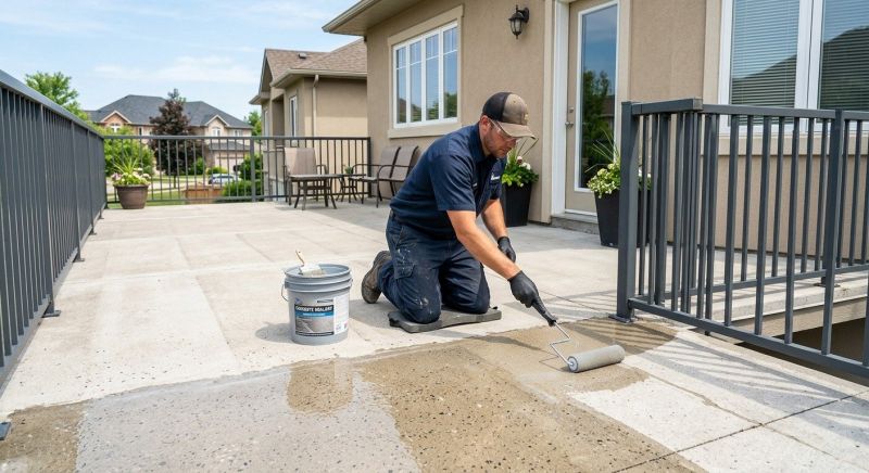 Porch Concrete Sealing in Bellevue, WA